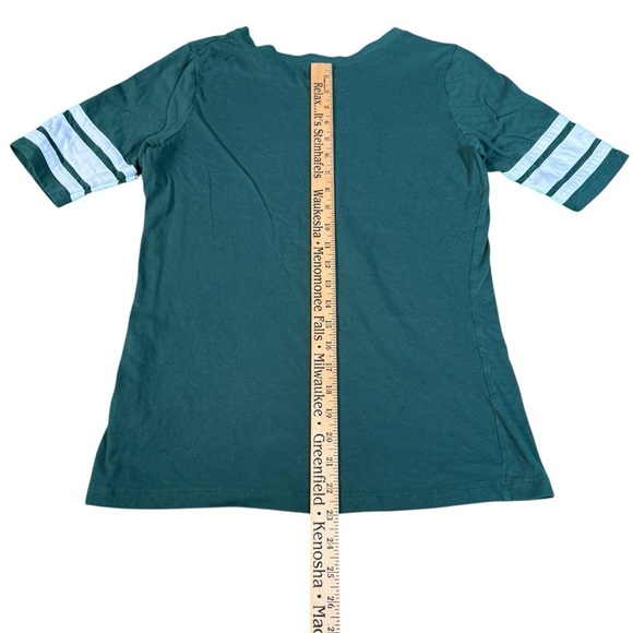 Vintage Green Bay Packers Shirt Womens Large Green Short Sleeve NFL - Picture 8 of 9